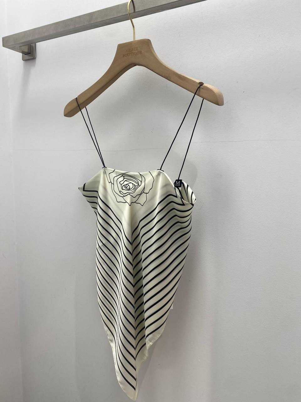 Scarf satin top